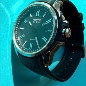 Citizen Eco-Drive Silver and Black Watch